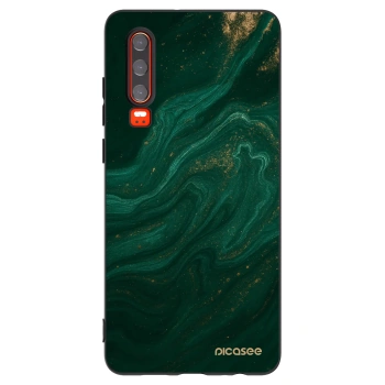 Picasee husă neagră din silicon pentru Huawei P30 - Green