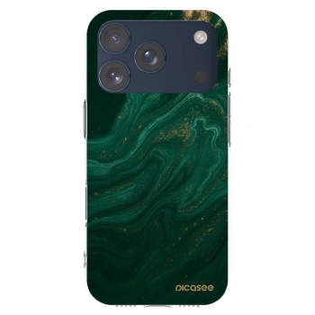 Picasee husă transparentă din silicon pentru Apple iPhone 17 Pro - Green