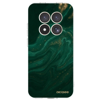 Picasee husă transparentă din silicon pentru Xiaomi Redmi Note 15 Pro 4G - Green
