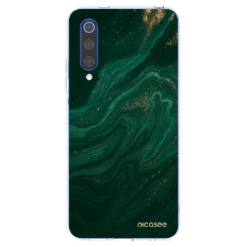 Picasee husă transparentă din silicon pentru Xiaomi Mi 9 SE - Green