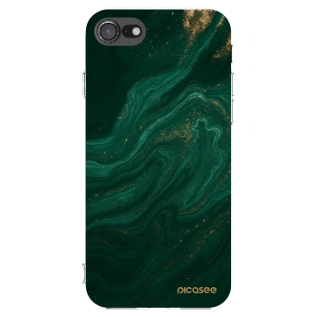 Picasee husă transparentă din silicon pentru Apple iPhone 8 - Green