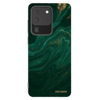 Picasee husă transparentă din silicon pentru Samsung Galaxy S20 Ultra 5G G988F - Green