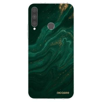 Picasee husă transparentă din silicon pentru Huawei P40 Lite E - Green