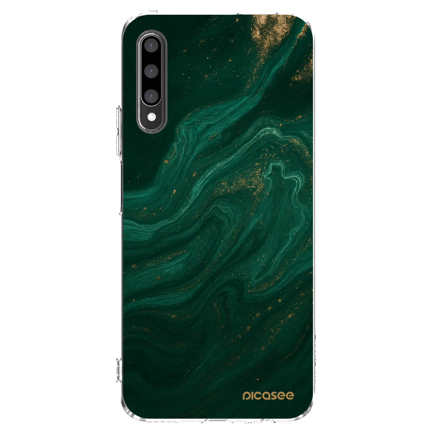 Picasee husă transparentă din silicon pentru Honor 9X Pro - Green