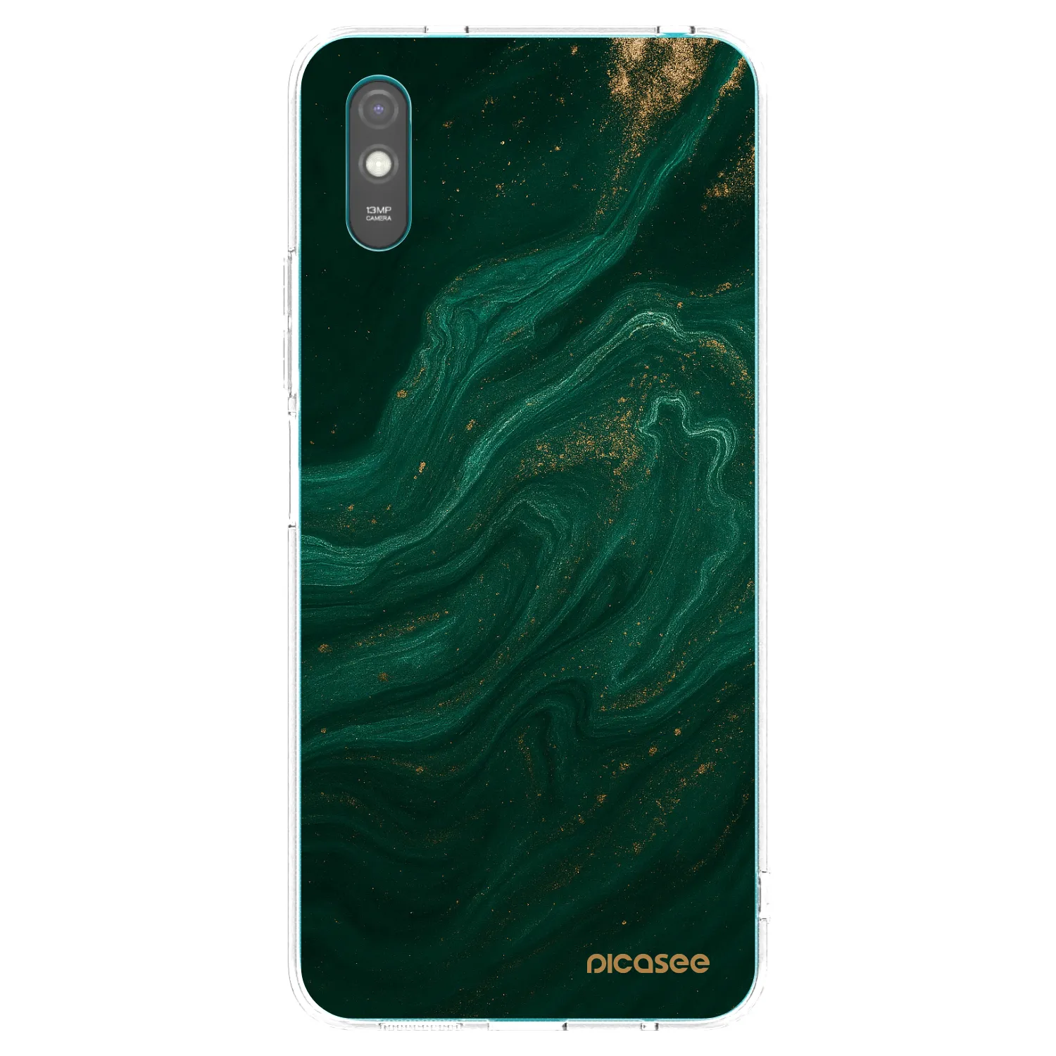 Picasee husă transparentă din silicon pentru Xiaomi Redmi 9A - Green