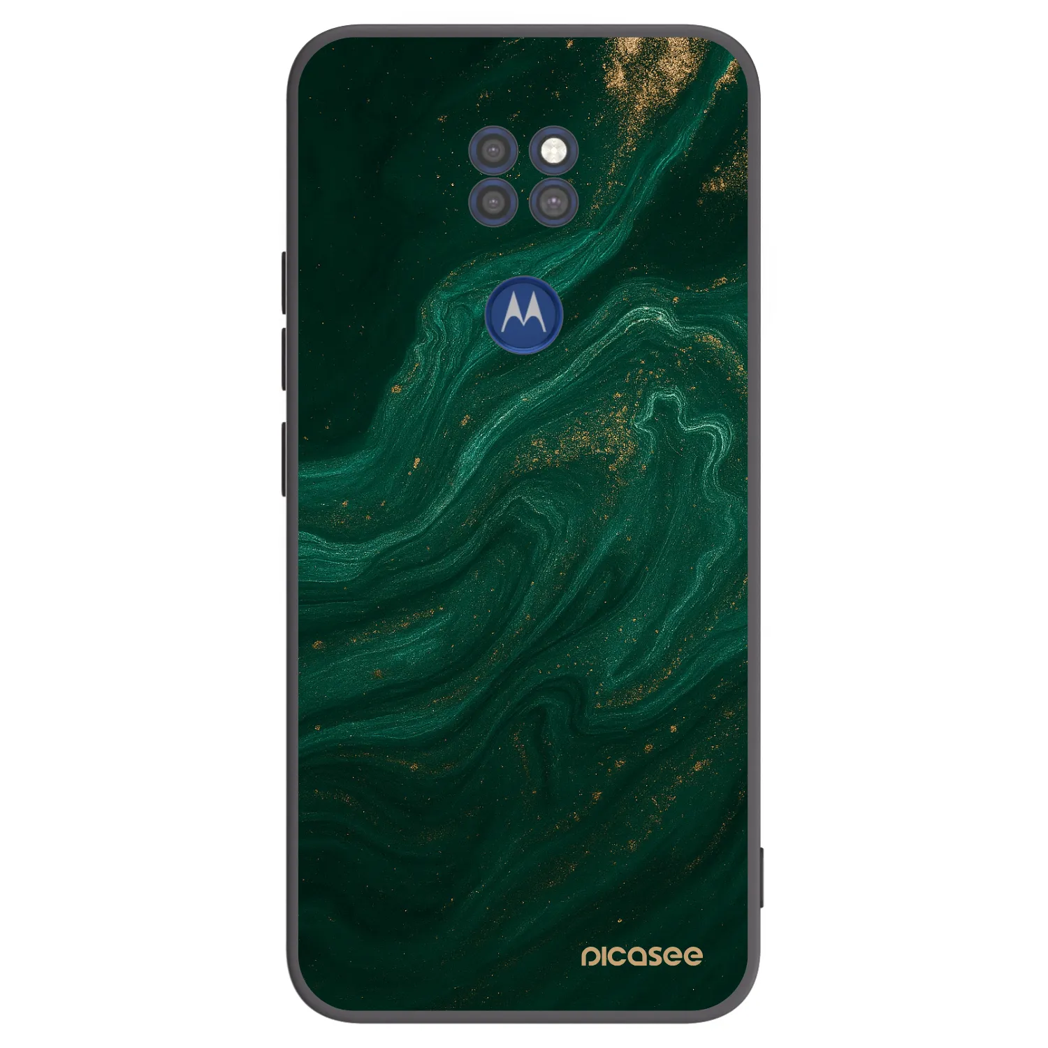 Picasee husă neagră din silicon pentru Motorola Moto G9 Play - Green