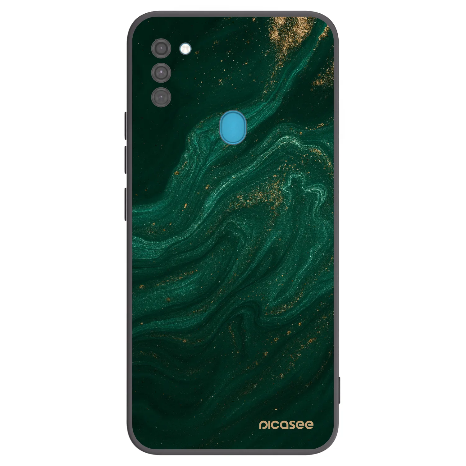 Picasee husă neagră din silicon pentru Samsung Galaxy M11 - Green