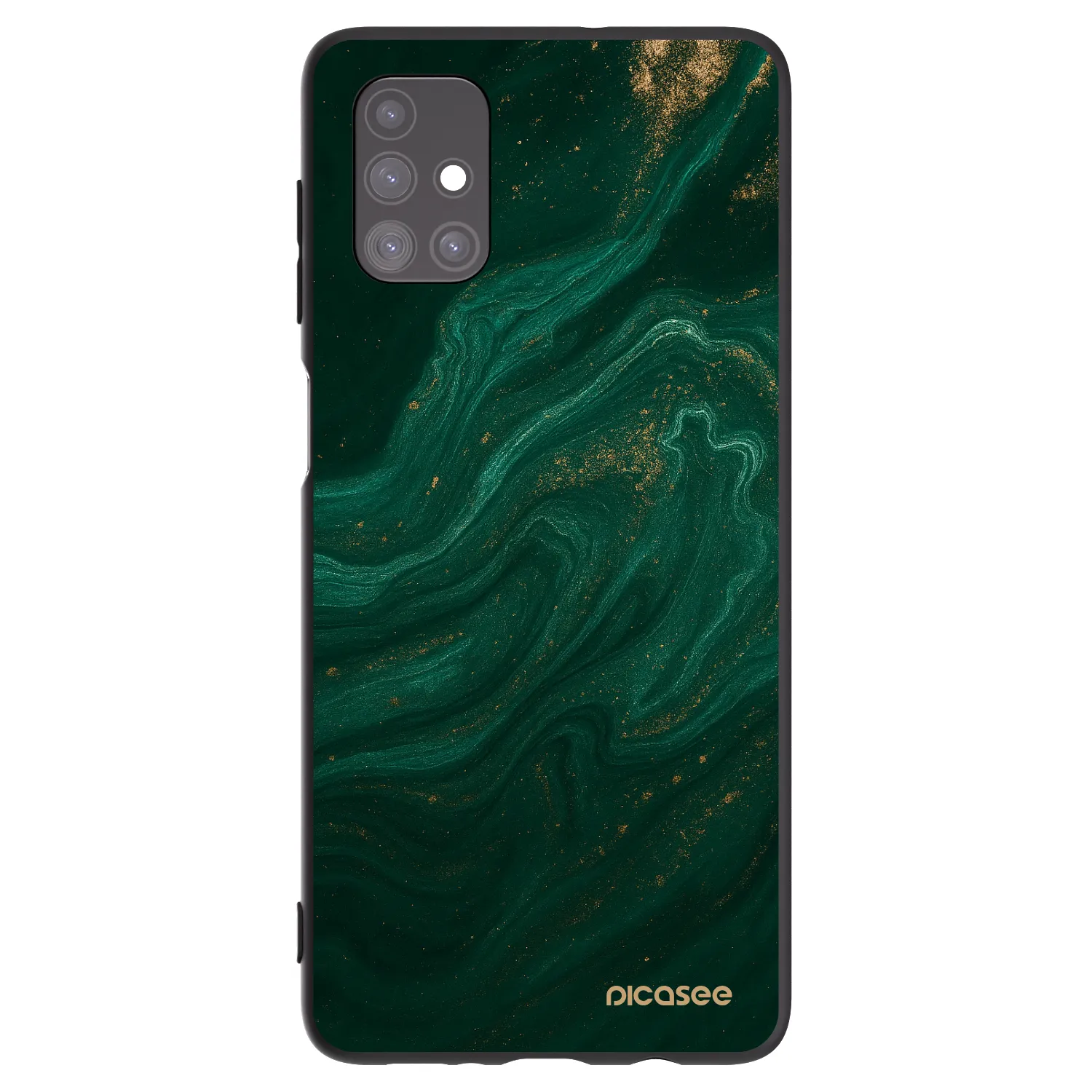 Picasee husă neagră din silicon pentru Samsung Galaxy M51 M515F - Green