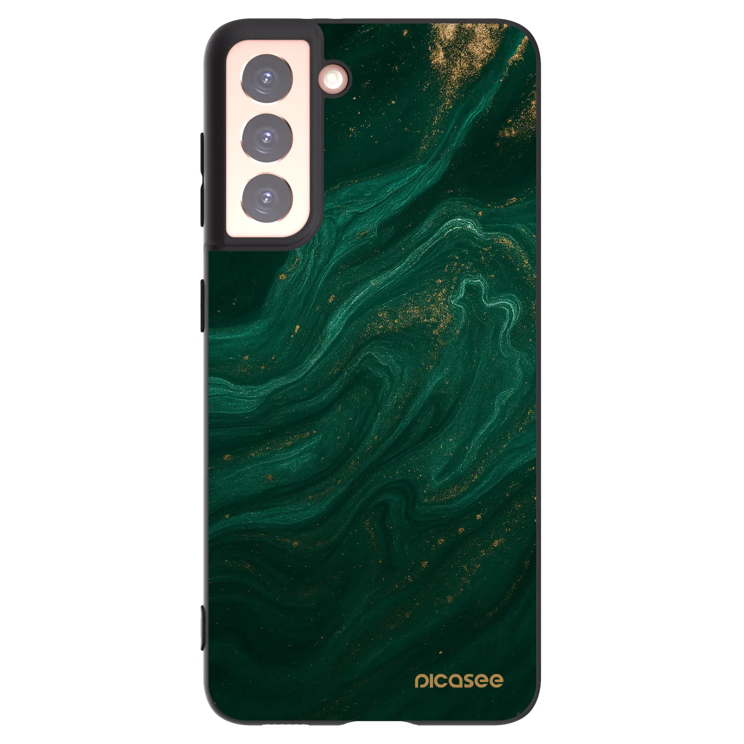 Picasee husă neagră din silicon pentru Samsung Galaxy S21 5G G991B - Green