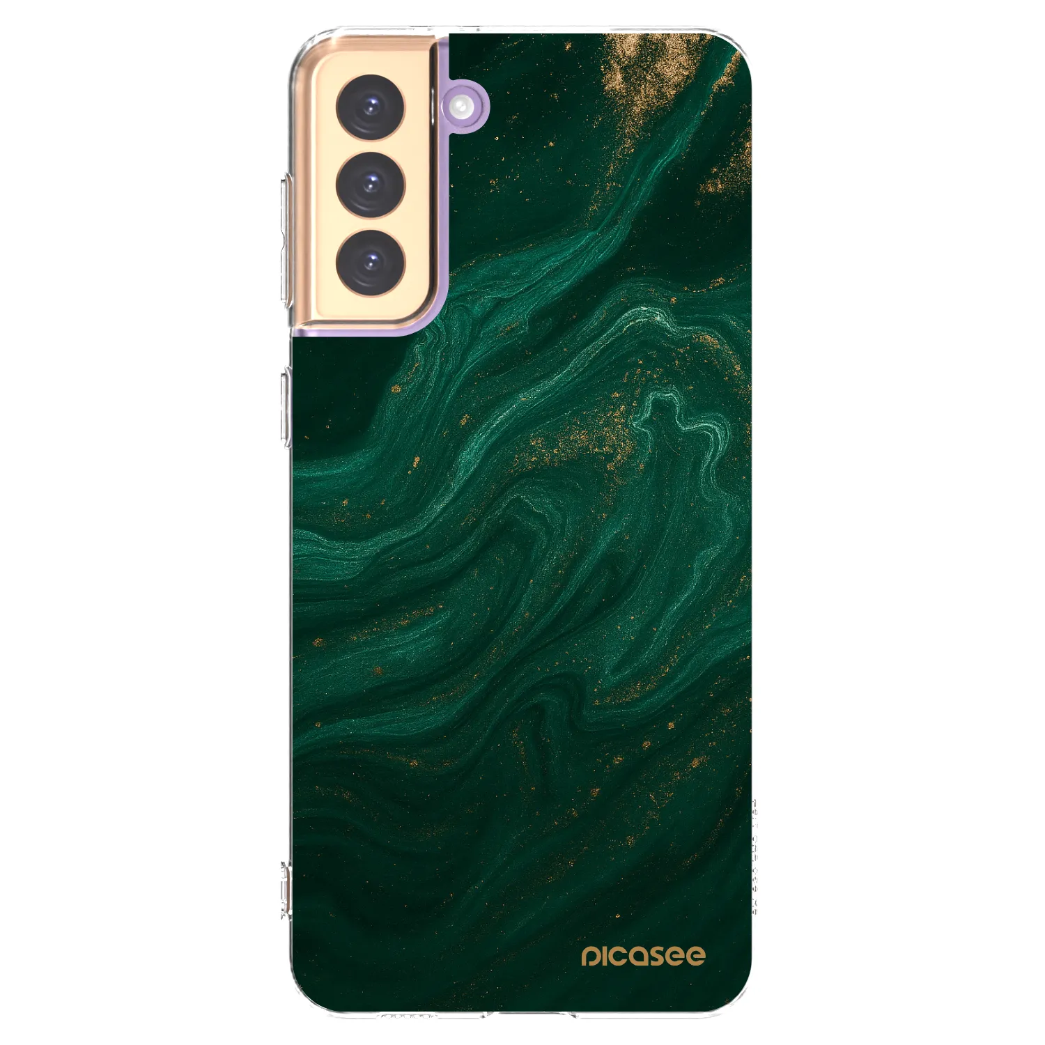 Picasee husă transparentă din silicon pentru Samsung Galaxy S21+ 5G G996F - Green