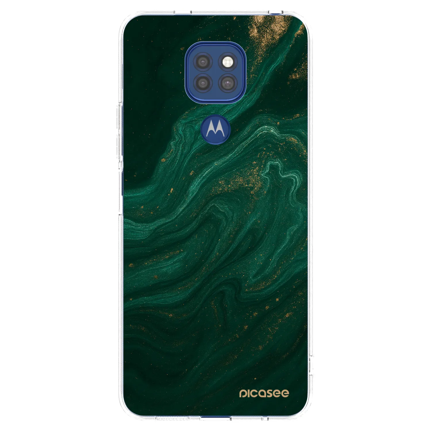 Picasee husă transparentă din silicon pentru Motorola Moto G9 Play - Green
