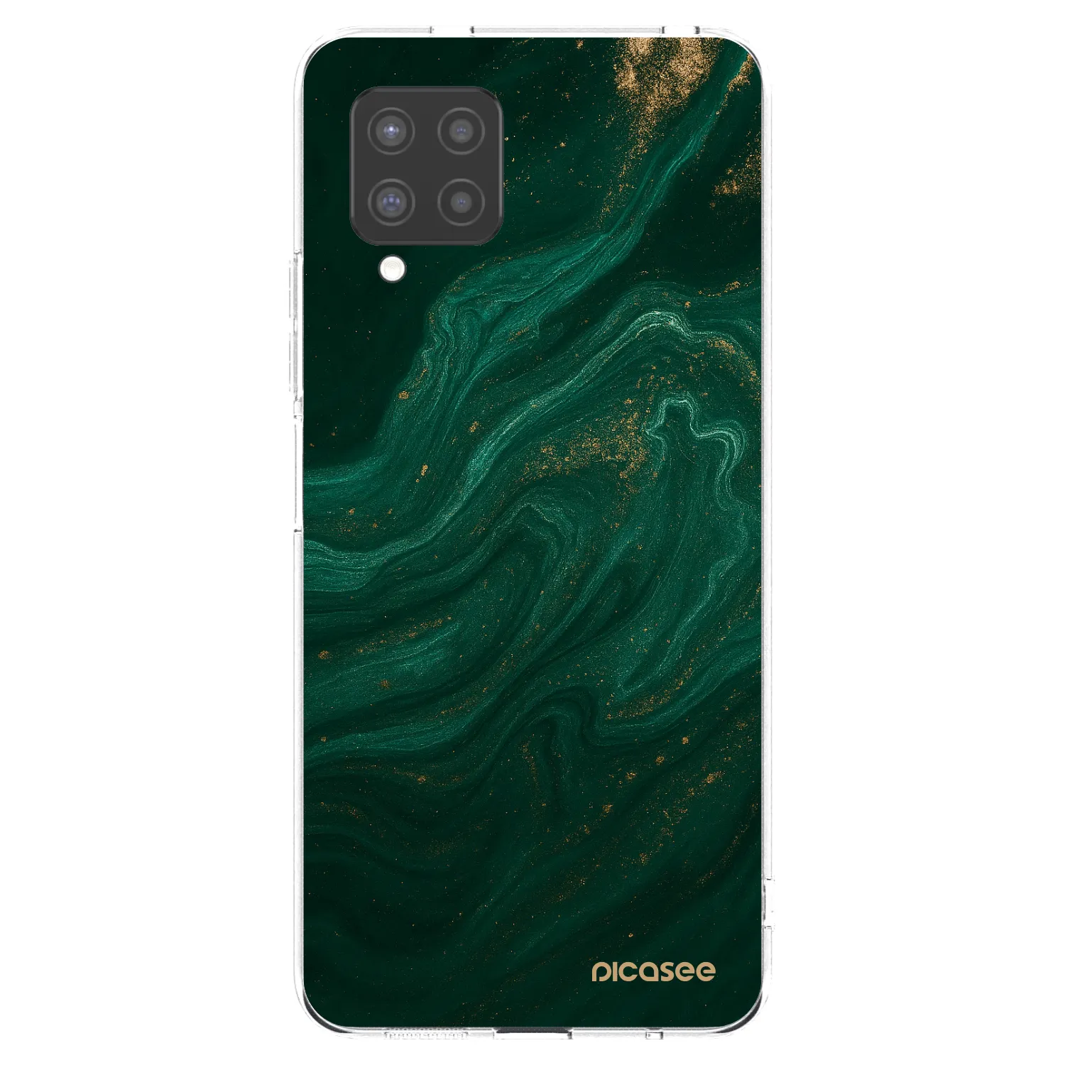 Picasee husă transparentă din silicon pentru Samsung Galaxy A42 A426B - Green