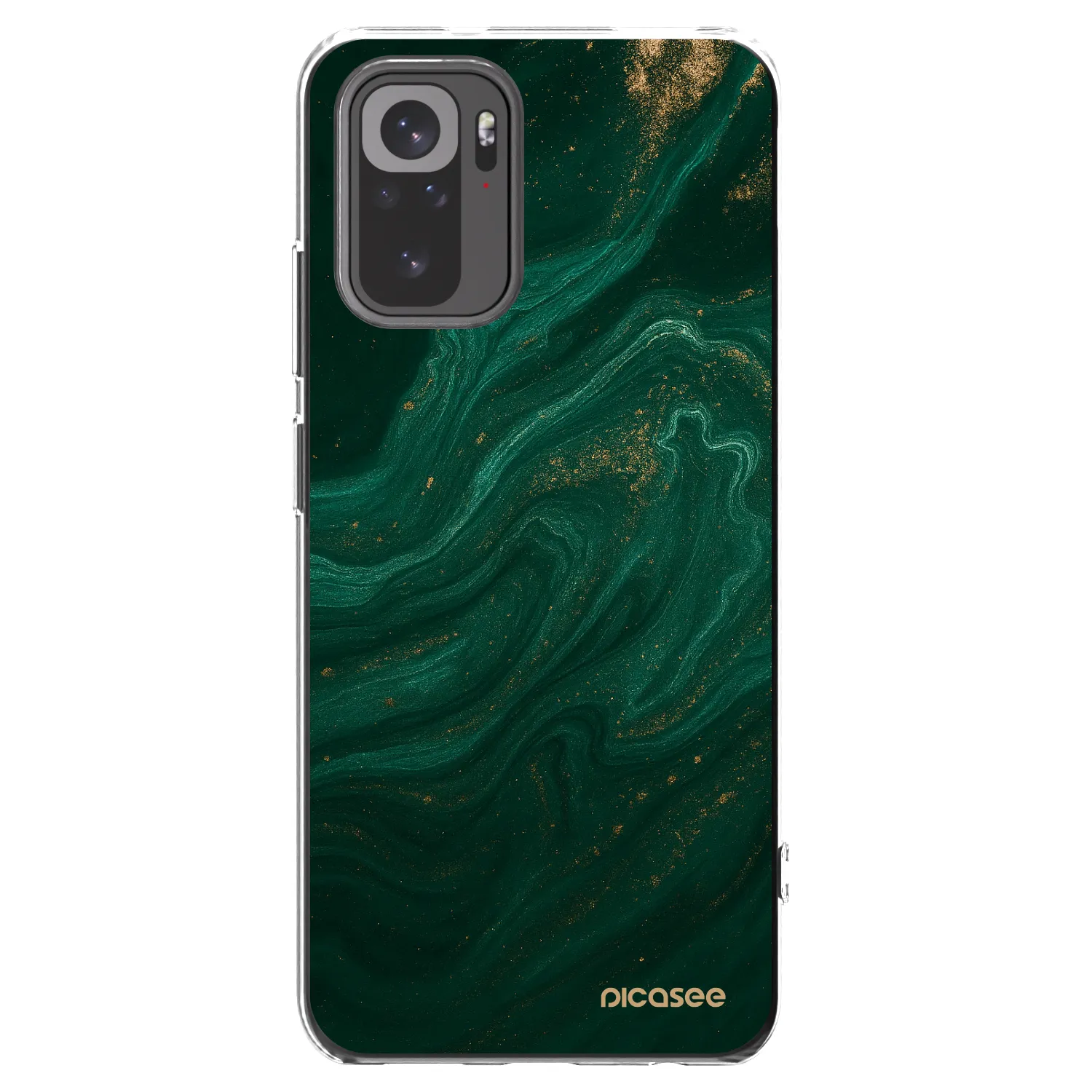 Picasee husă transparentă din silicon pentru Xiaomi Redmi Note 10S - Green