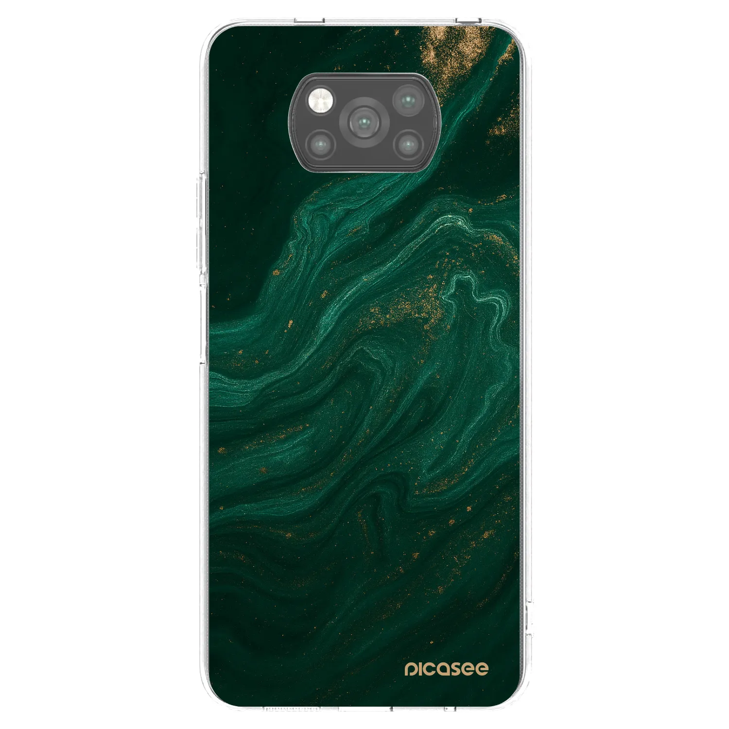 Picasee husă neagră din silicon pentru Xiaomi Poco X3 Pro - Green