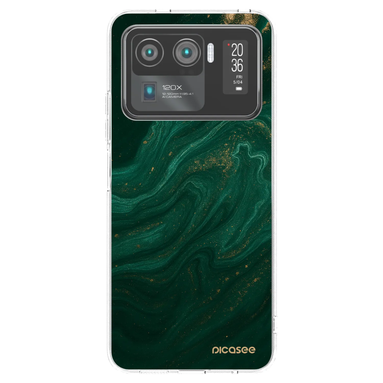 Picasee husă transparentă din silicon pentru Xiaomi Mi 11 Ultra - Green