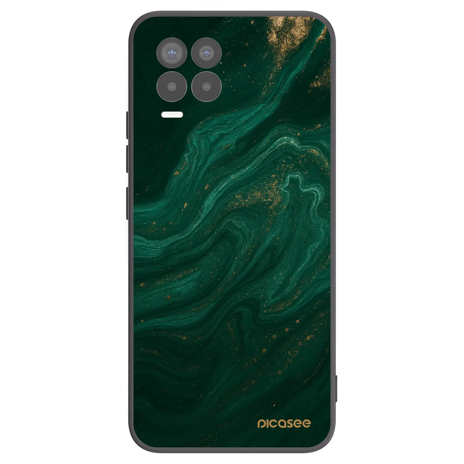 Picasee husă neagră din silicon pentru Realme 8 4G - Green