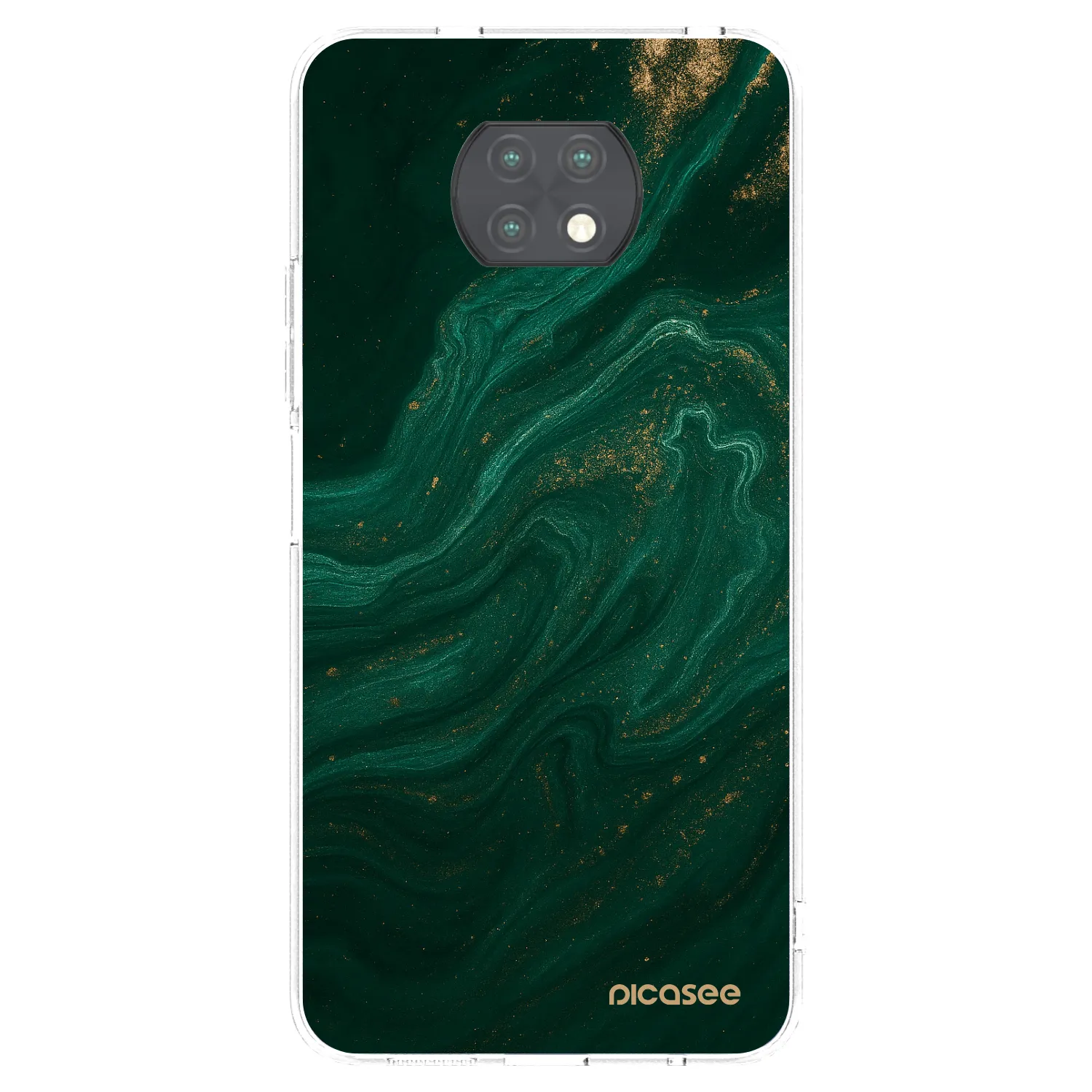 Picasee husă transparentă din silicon pentru Xiaomi Redmi Note 9T - Green