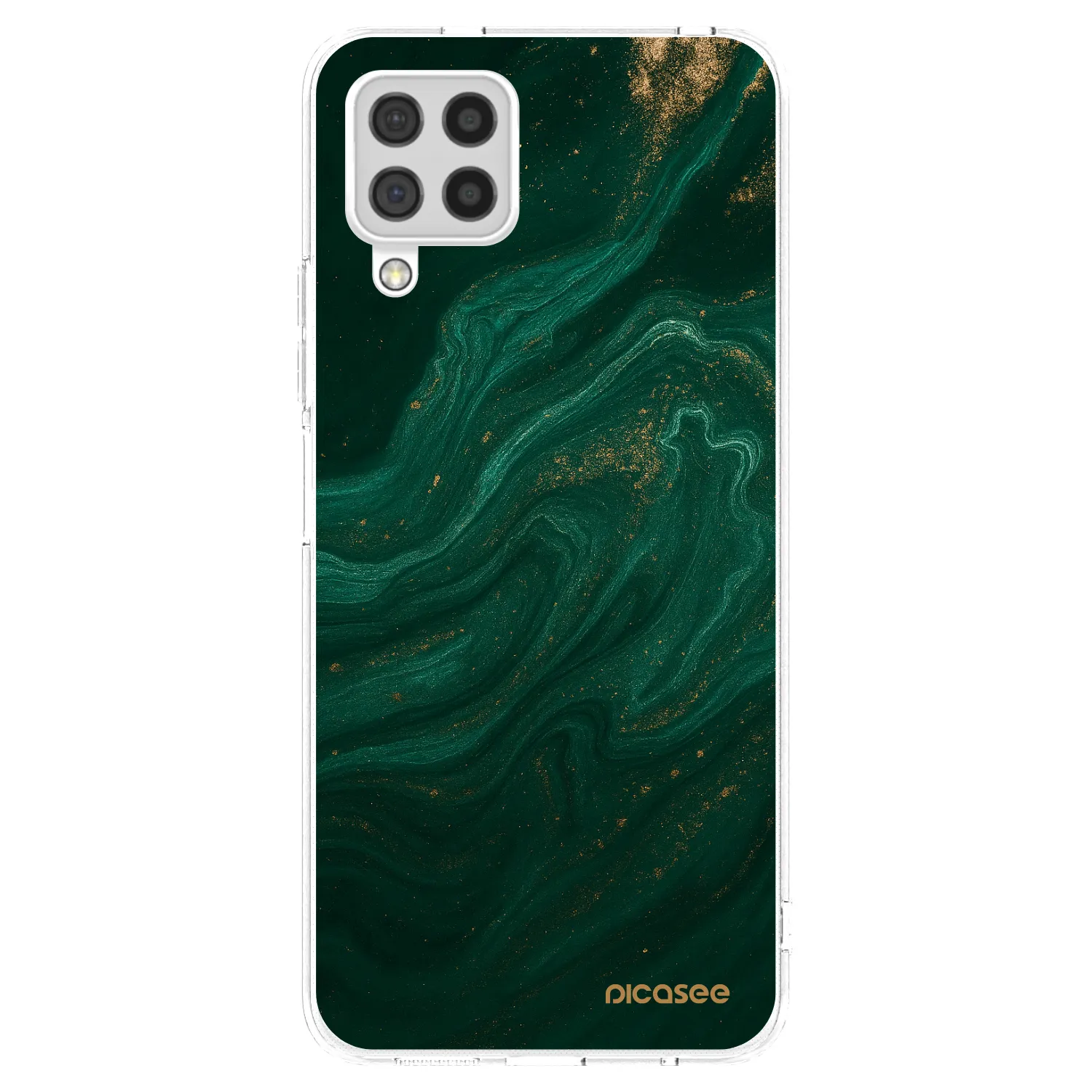 Picasee husă transparentă din silicon pentru Samsung Galaxy A22 A225F 4G - Green