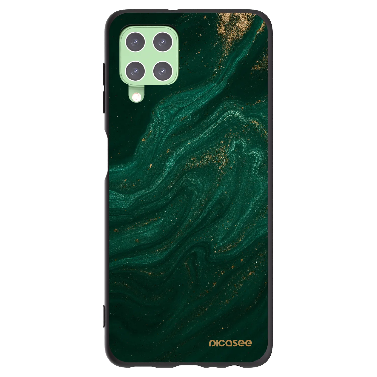 Picasee husă neagră din silicon pentru Samsung Galaxy A22 A225F 4G - Green