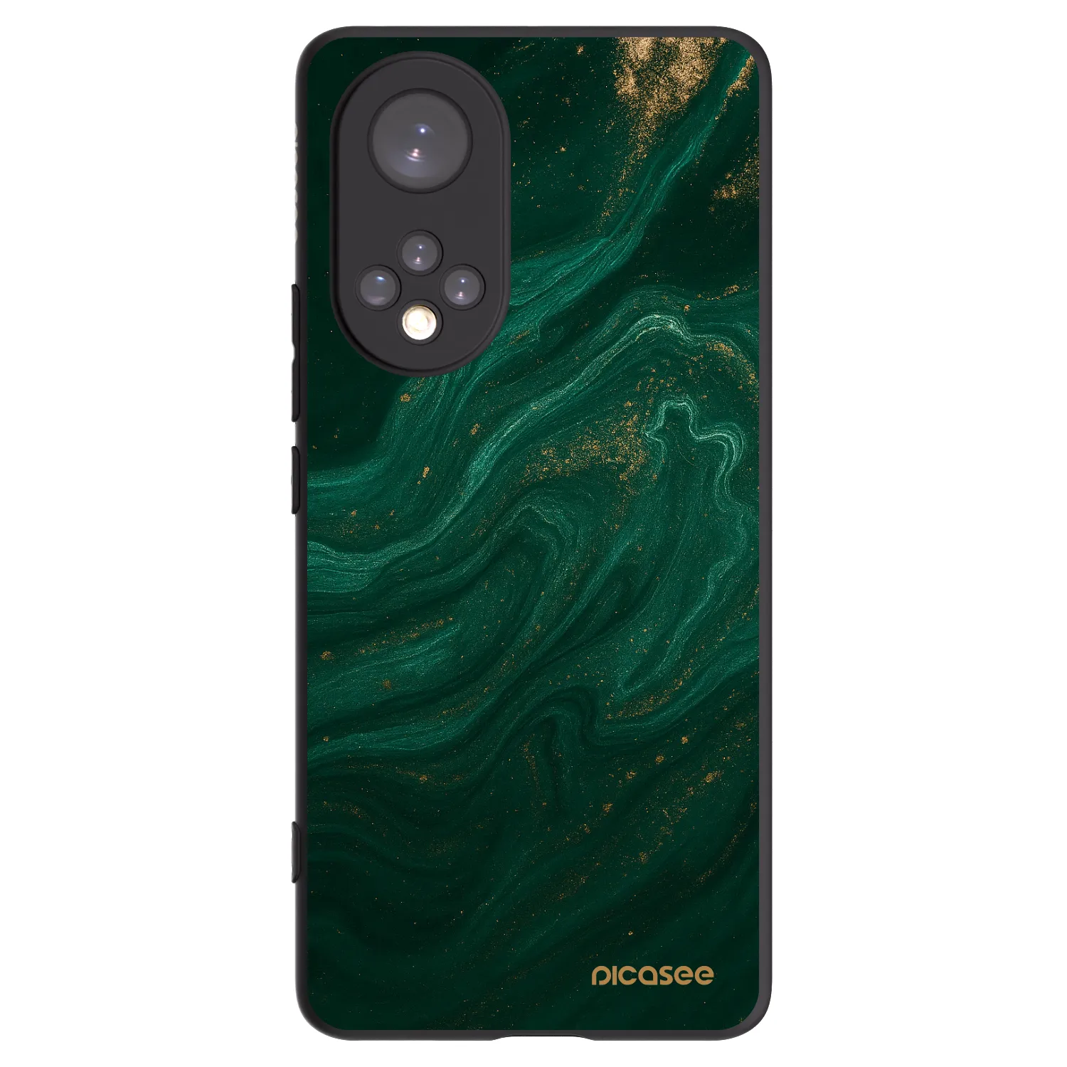 Picasee husă neagră din silicon pentru Honor 50 5G - Green