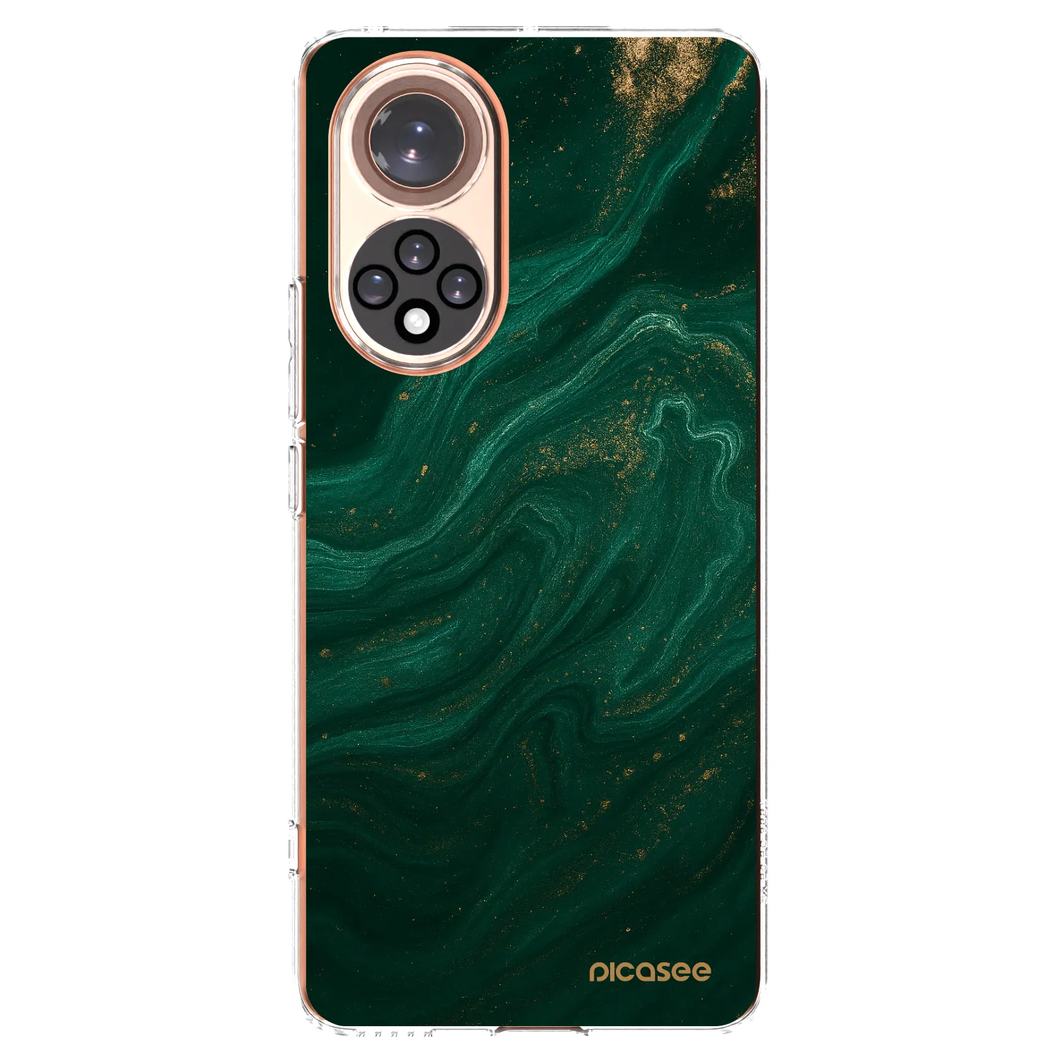 Picasee husă transparentă din silicon pentru Huawei Nova 9 - Green