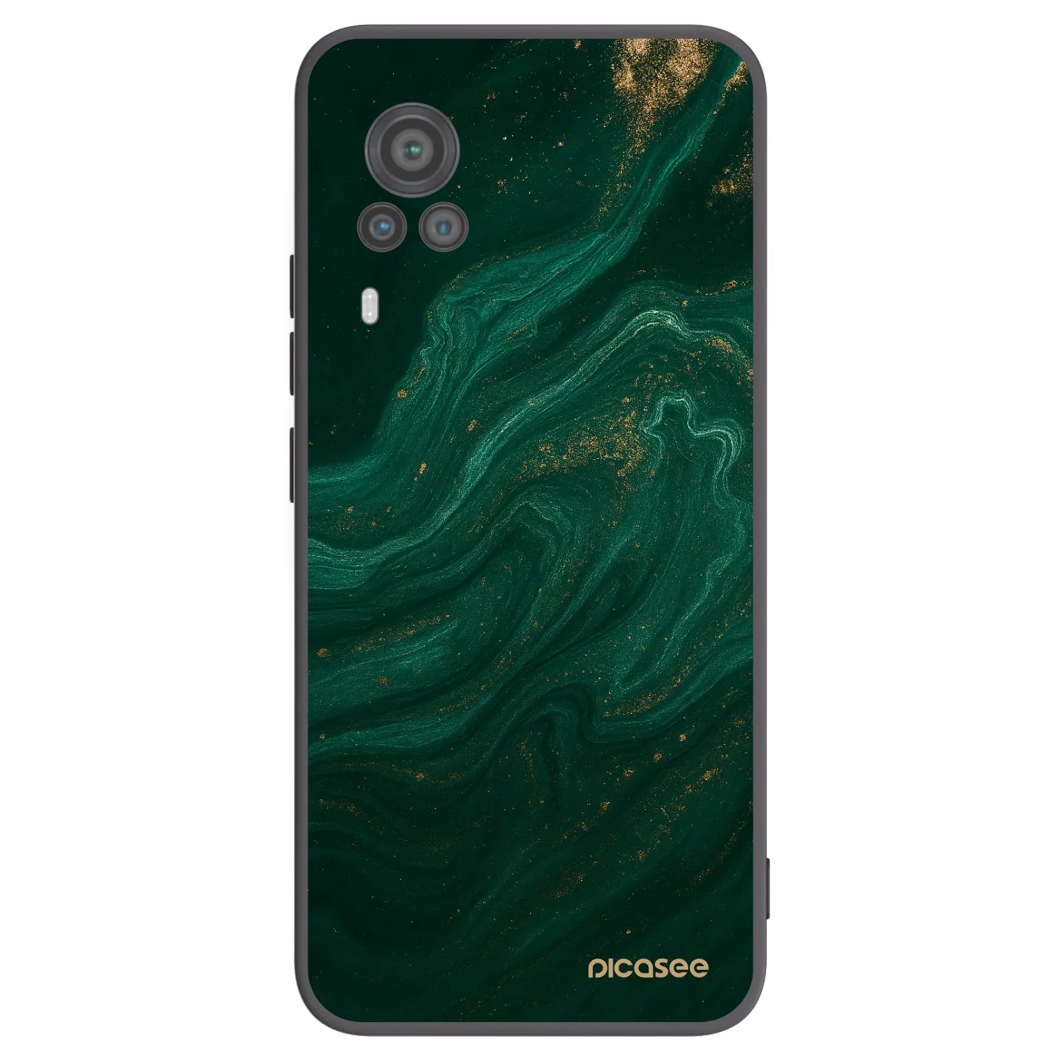 Picasee husă neagră din silicon pentru Vivo X60 Pro 5G - Green