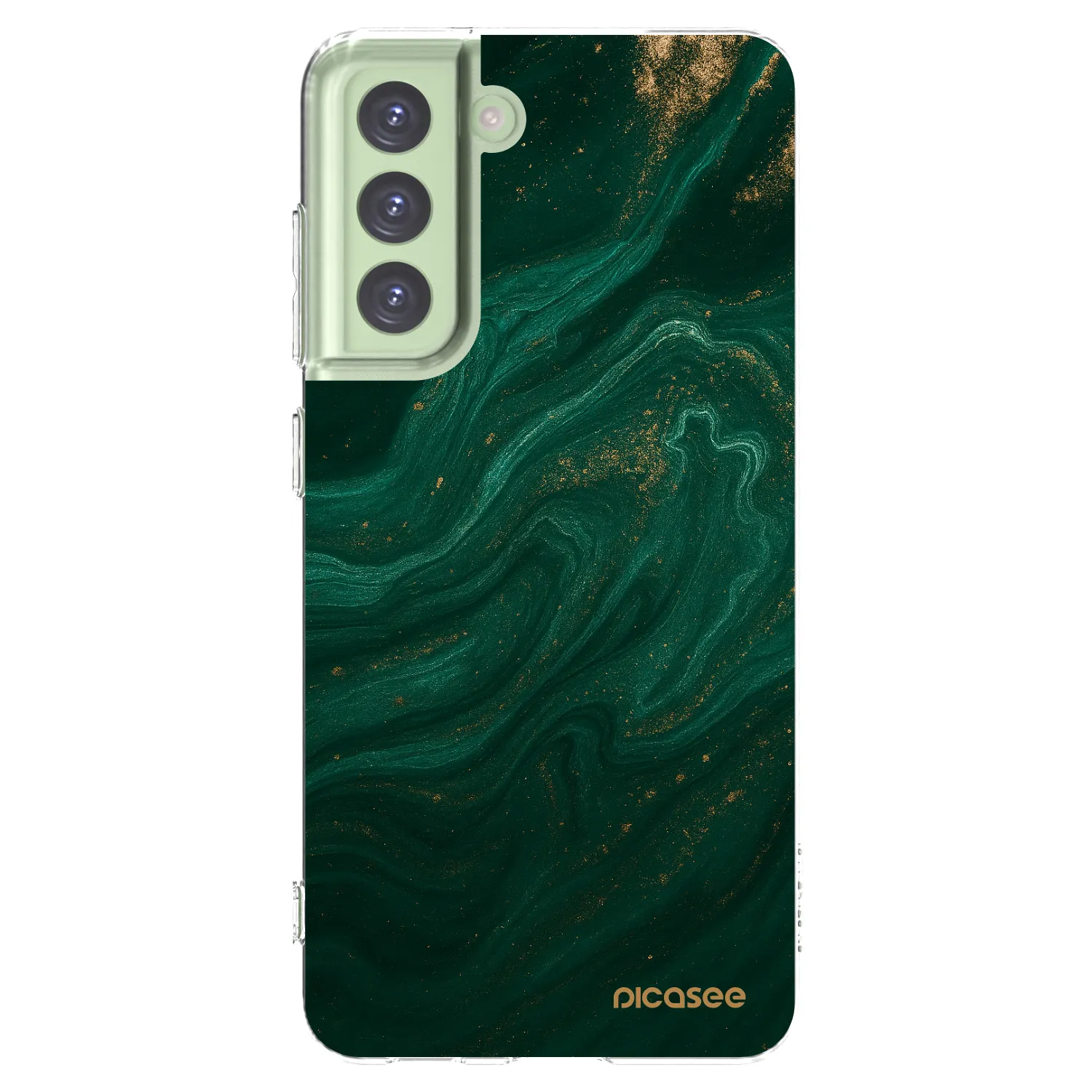 Picasee husă transparentă din silicon pentru Samsung Galaxy S21 FE 5G - Green