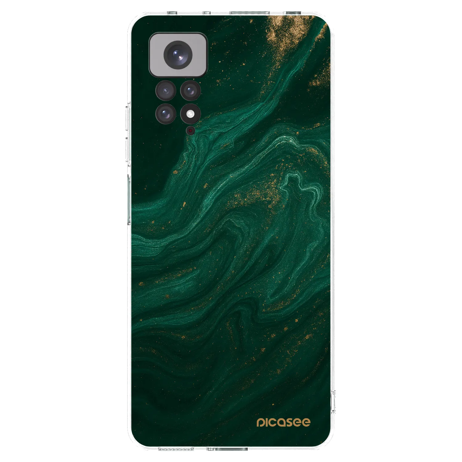 Picasee husă transparentă din silicon pentru Xiaomi Redmi Note 11 - Green