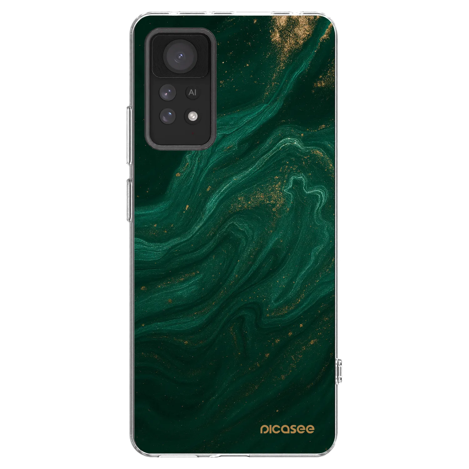 Picasee husă transparentă din silicon pentru Xiaomi Redmi Note 11 Pro - Green