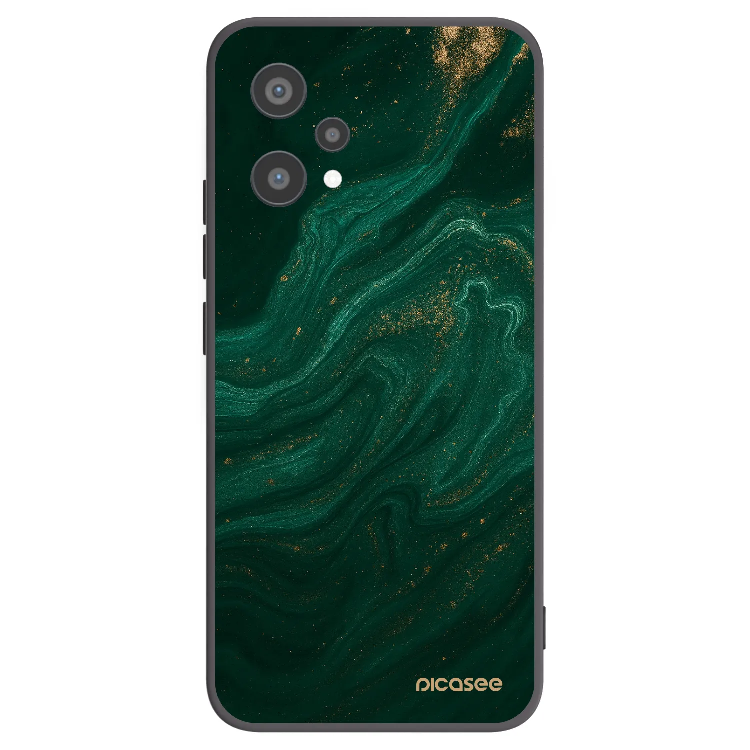 Picasee husă neagră din silicon pentru Realme 9 Pro 5G - Green