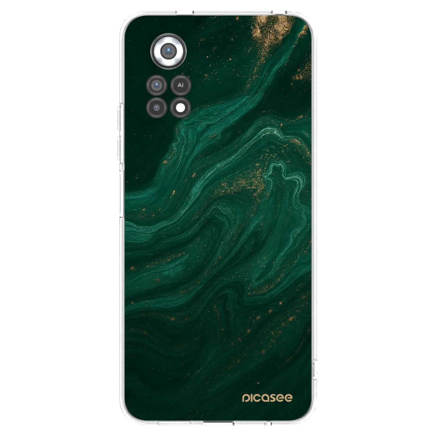 Picasee husă transparentă din silicon pentru Xiaomi Poco X4 Pro 5G - Green