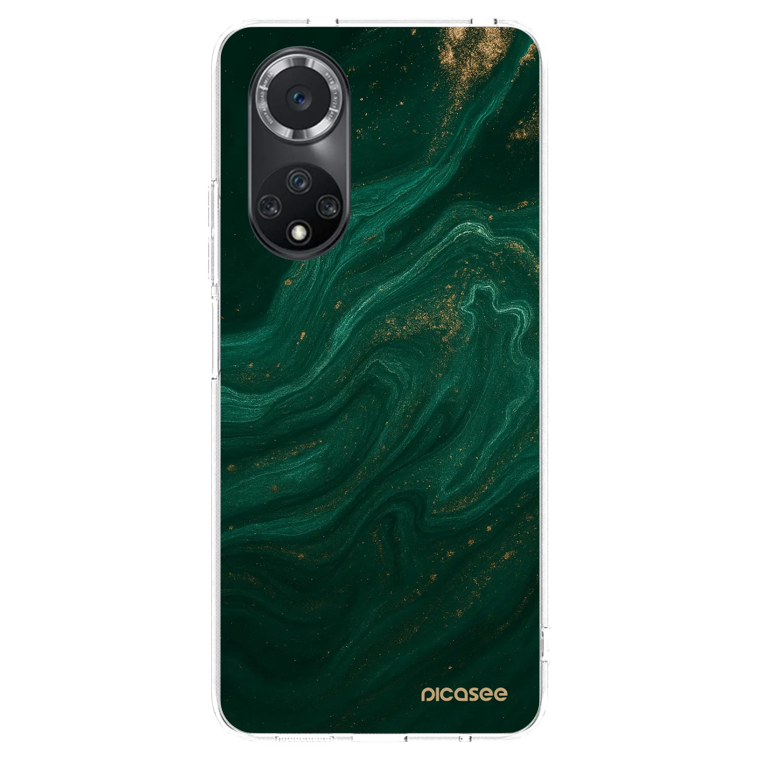 Picasee husă transparentă din silicon pentru Huawei Nova 9 SE - Green