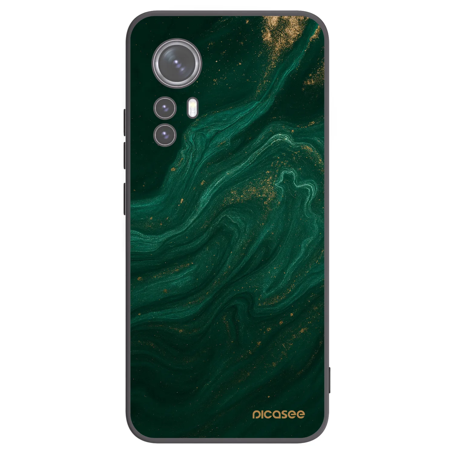 Picasee husă neagră din silicon pentru Xiaomi 12 - Green