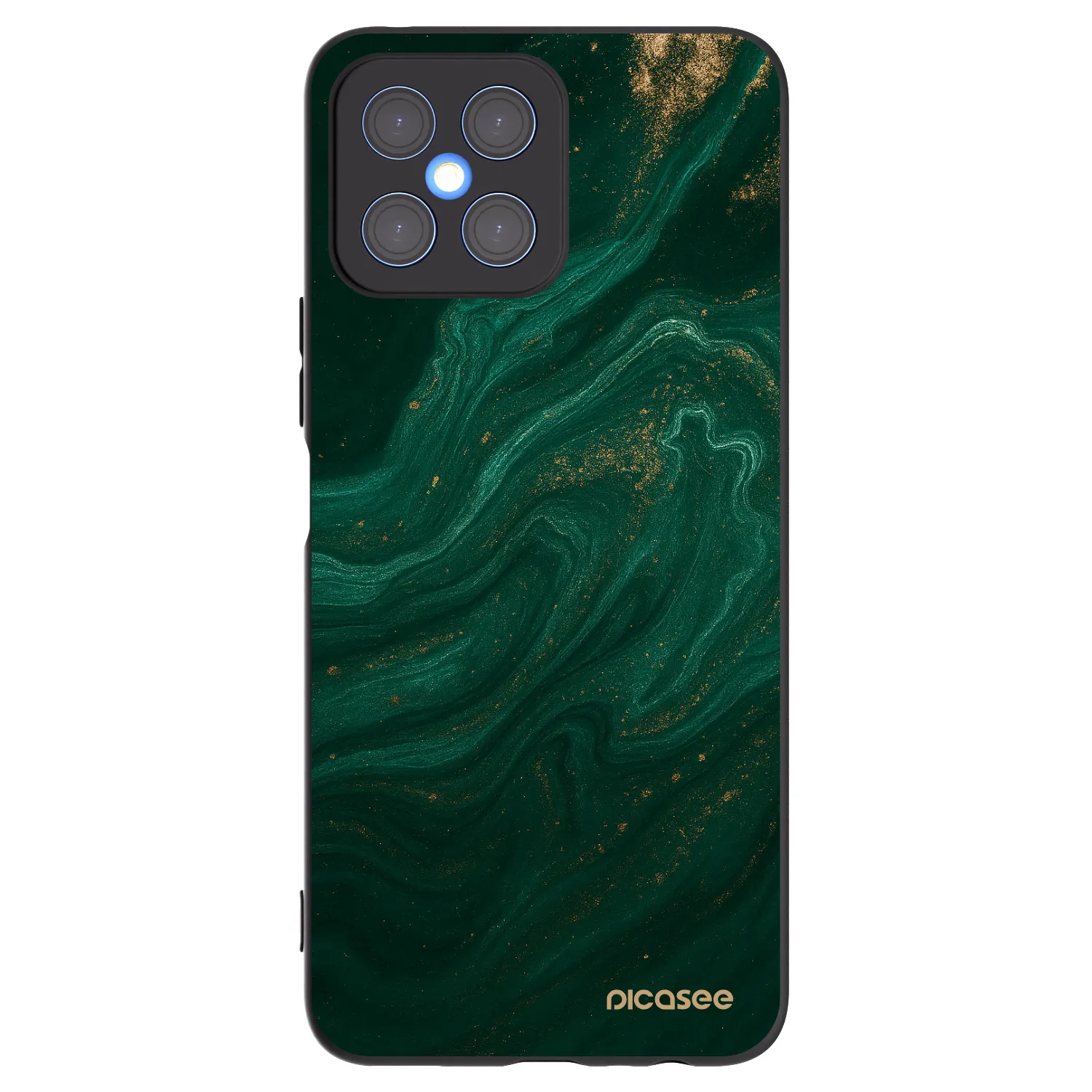 Picasee husă neagră din silicon pentru Honor X8 4G - Green