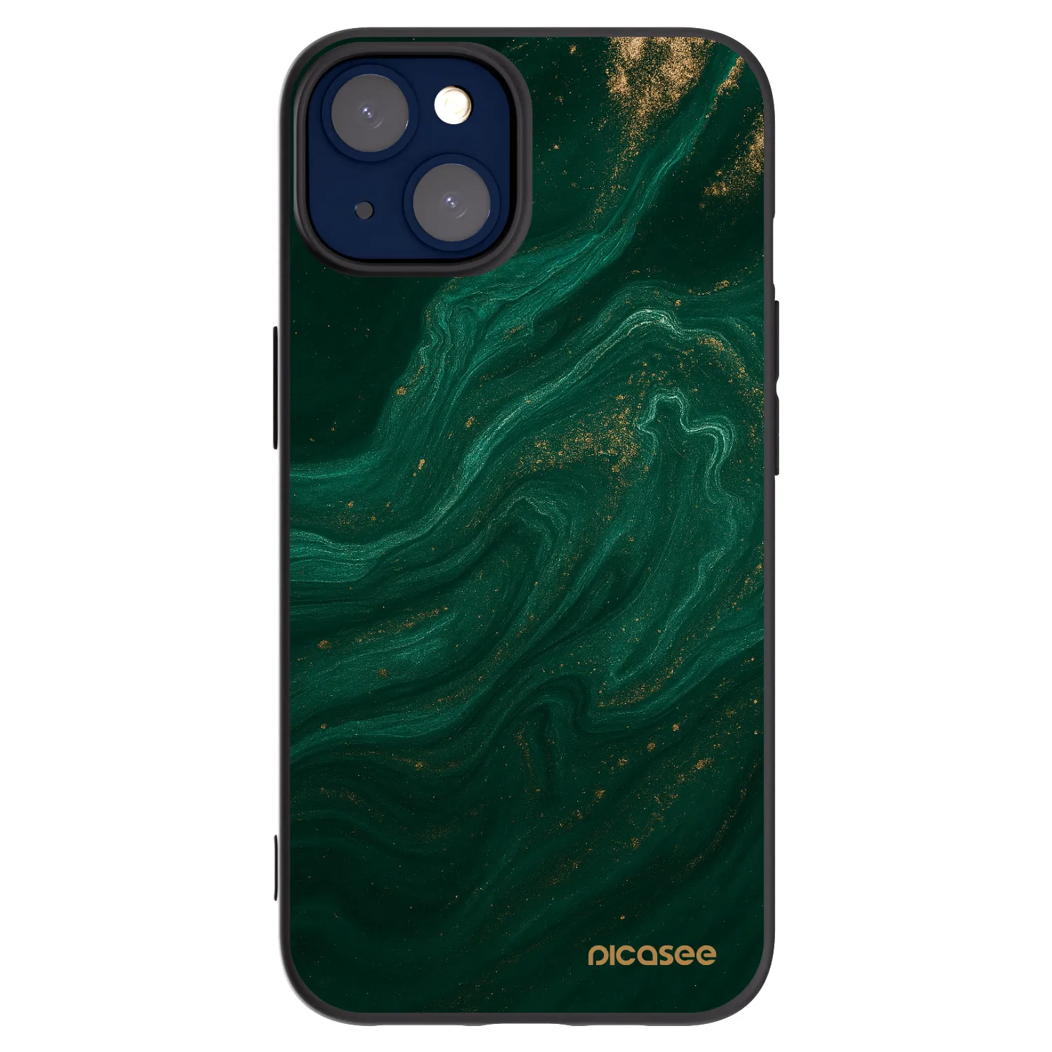 Picasee husă neagră din silicon pentru Apple iPhone 14 - Green