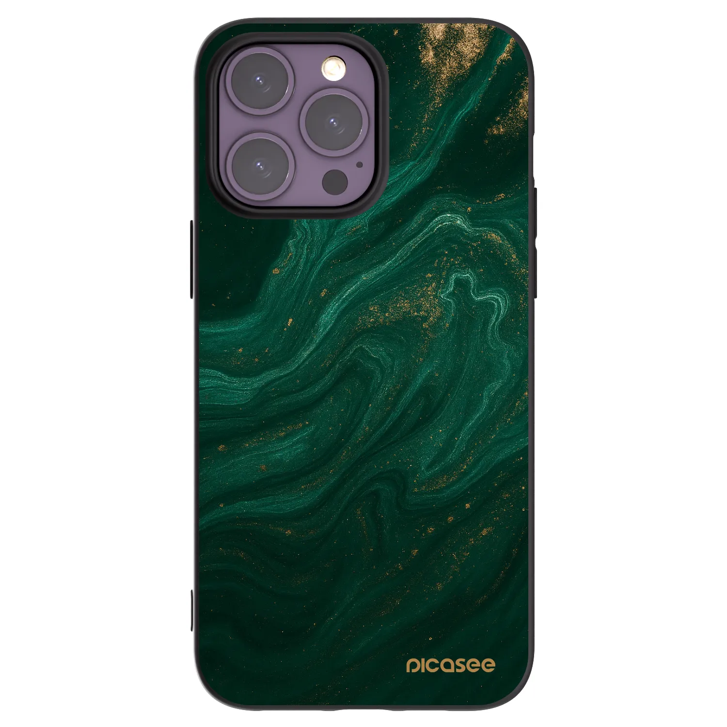 Picasee husă neagră din silicon pentru Apple iPhone 14 Pro Max - Green