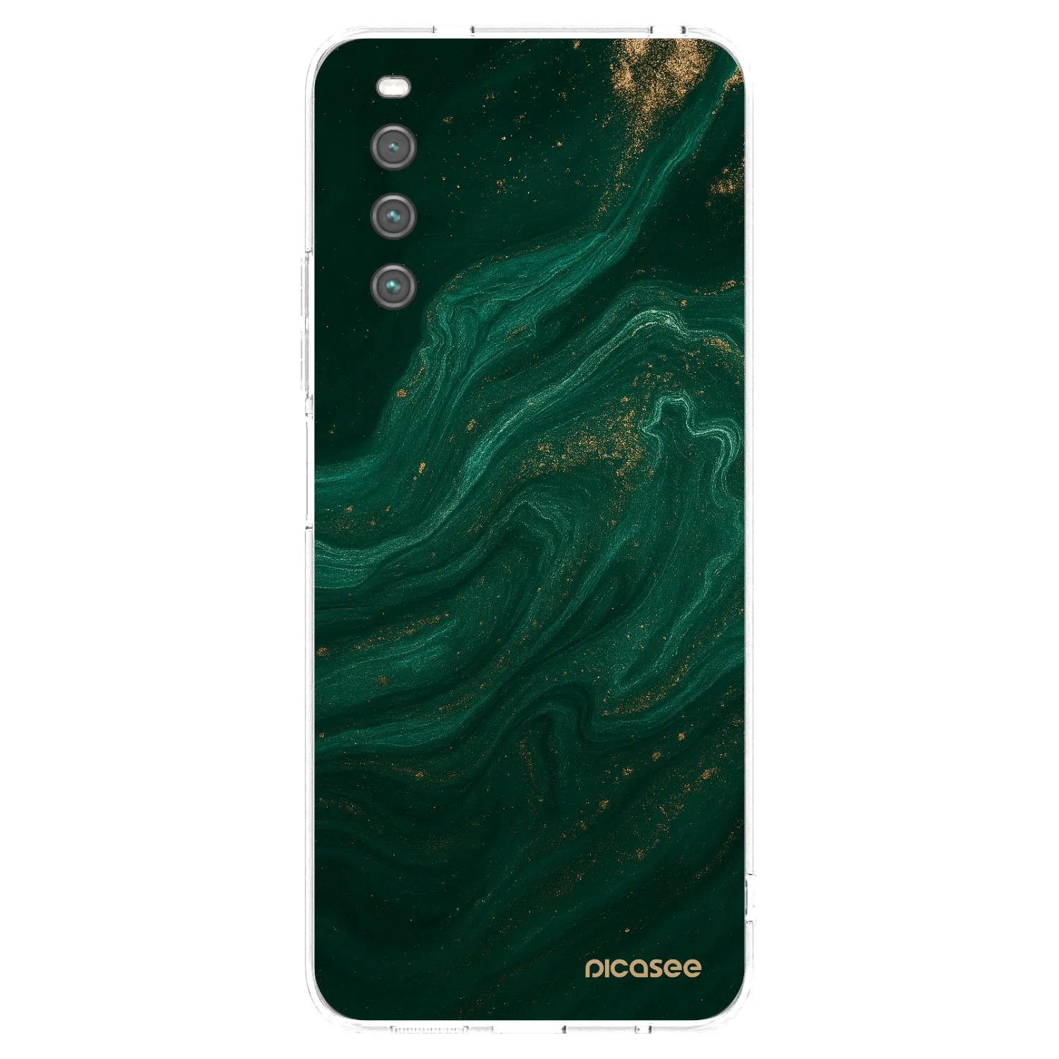 Picasee husă transparentă din silicon pentru Sony Xperia 10 IV 5G - Green