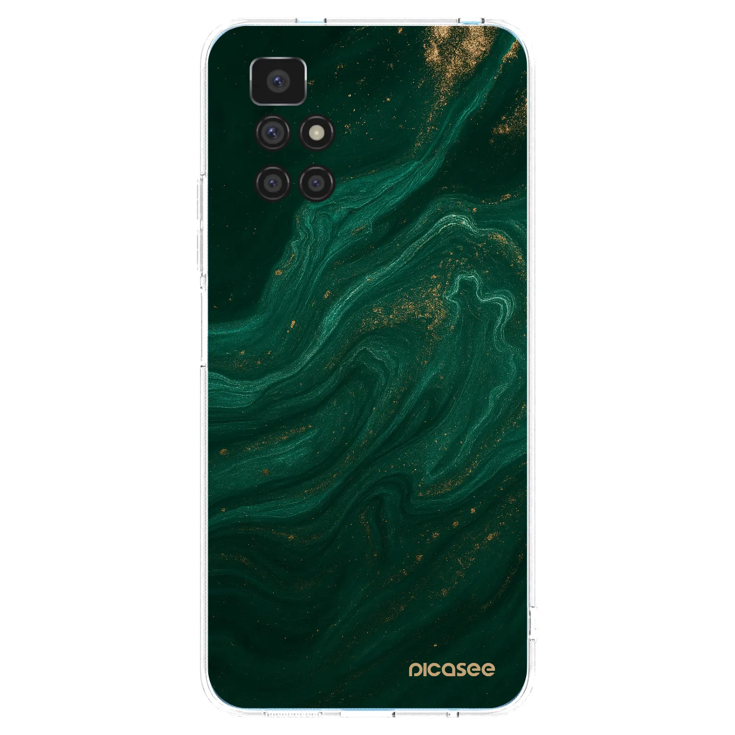 Picasee husă transparentă din silicon pentru Xiaomi Redmi 10 (2022) - Green