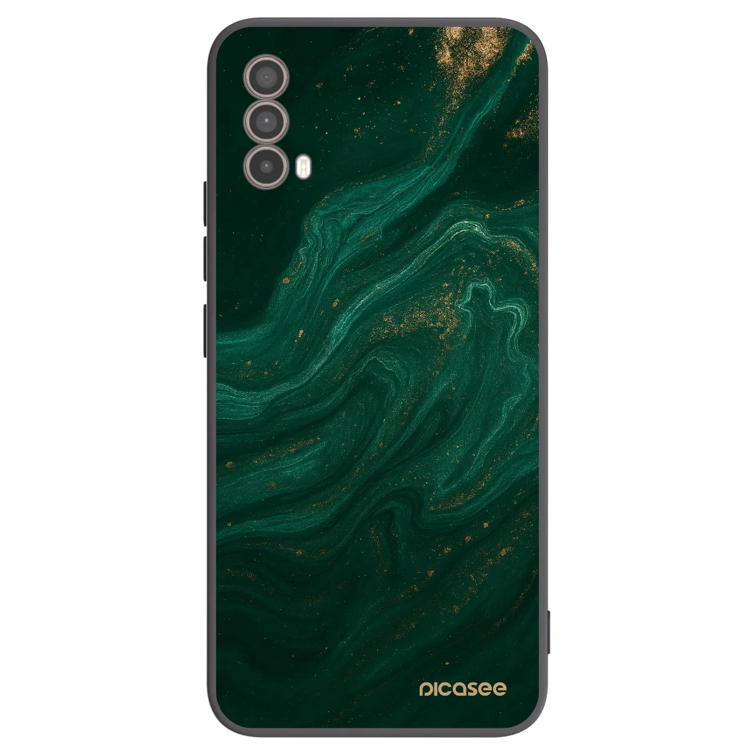 Picasee husă neagră din silicon pentru Motorola Moto E40 - Green