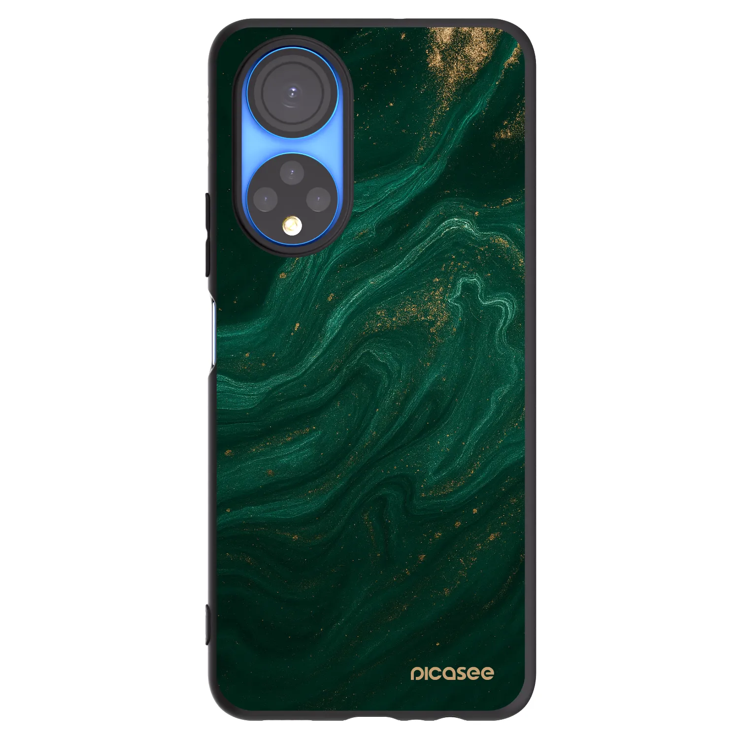 Picasee husă neagră din silicon pentru Honor X7 - Green