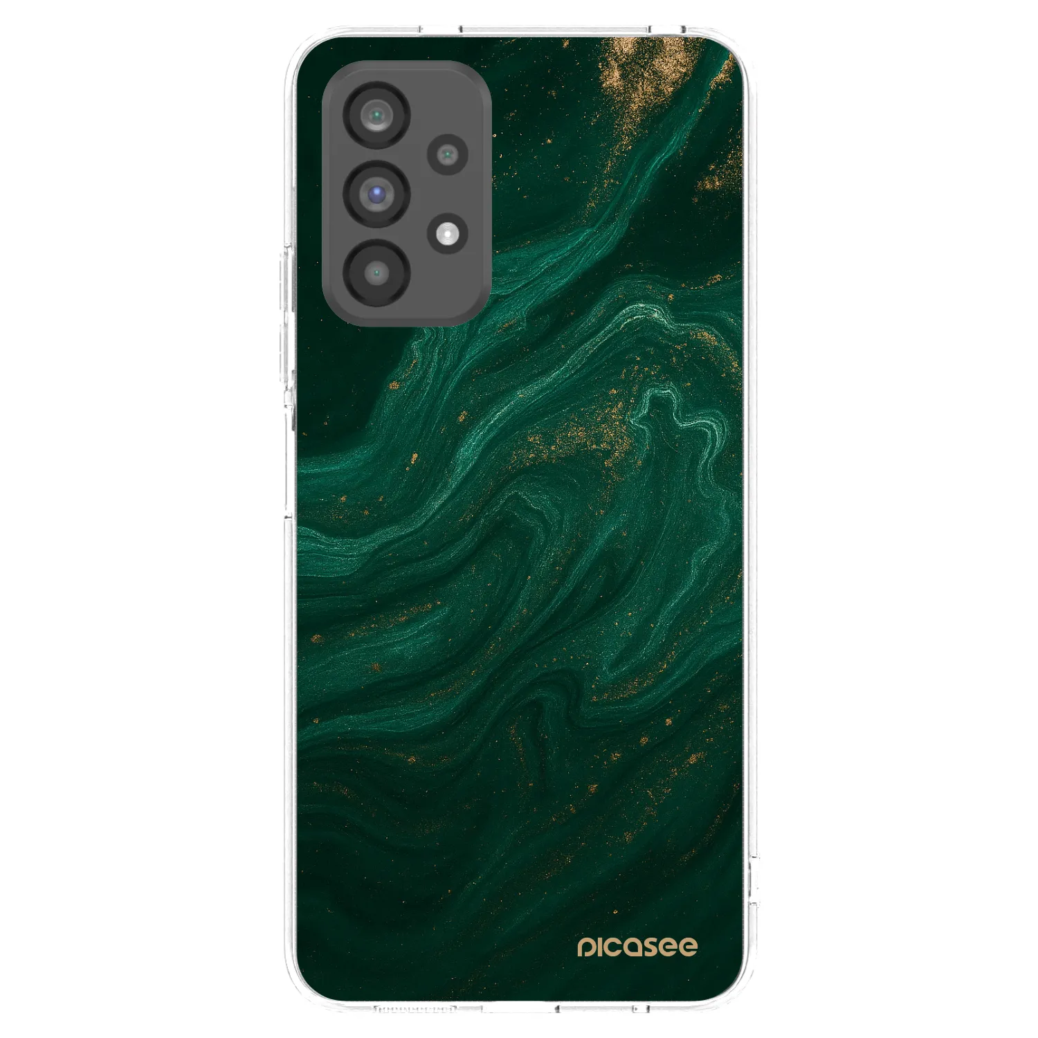 Picasee husă transparentă din silicon pentru Samsung Galaxy A73 5G - Green