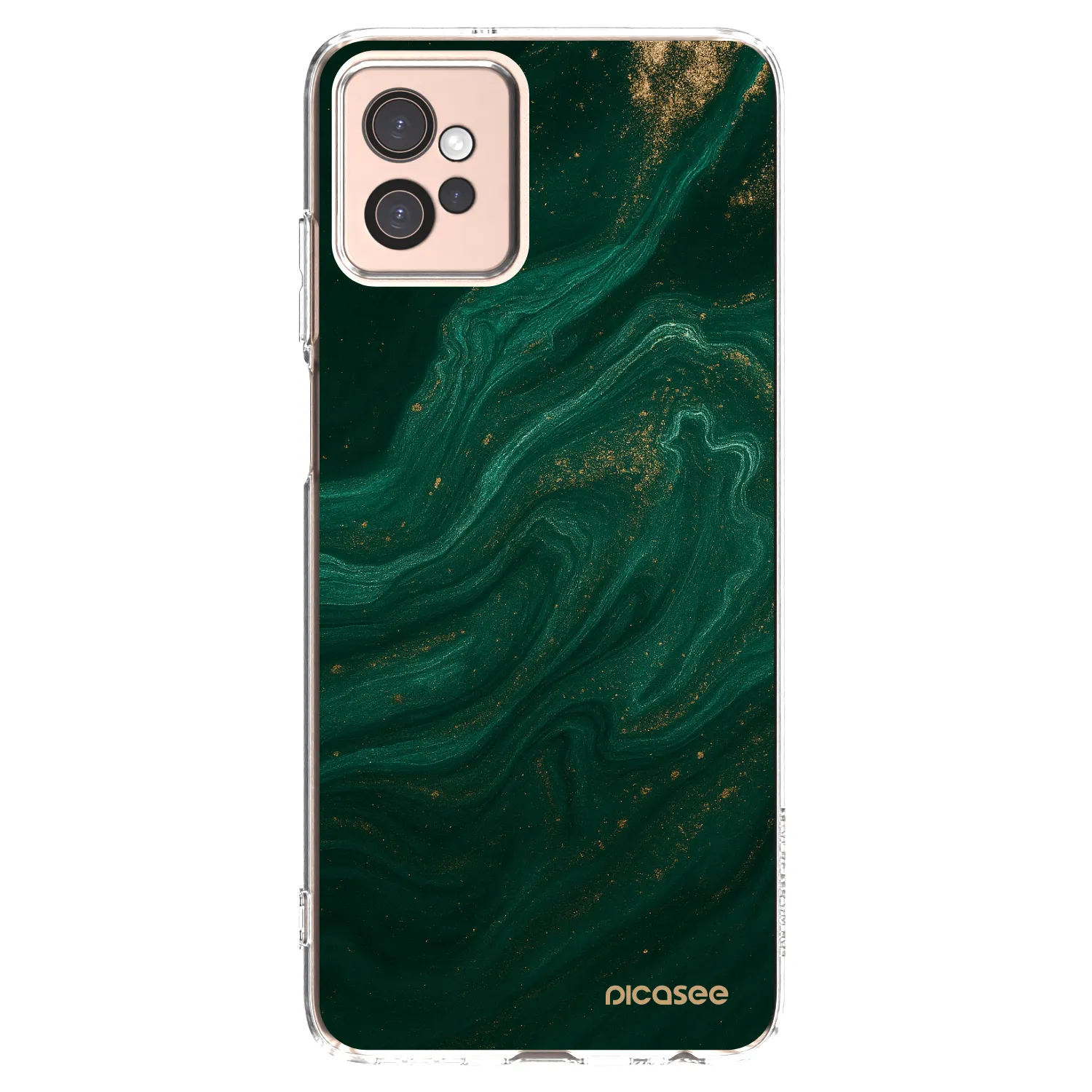 Picasee husă transparentă din silicon pentru Motorola Moto G32 - Green