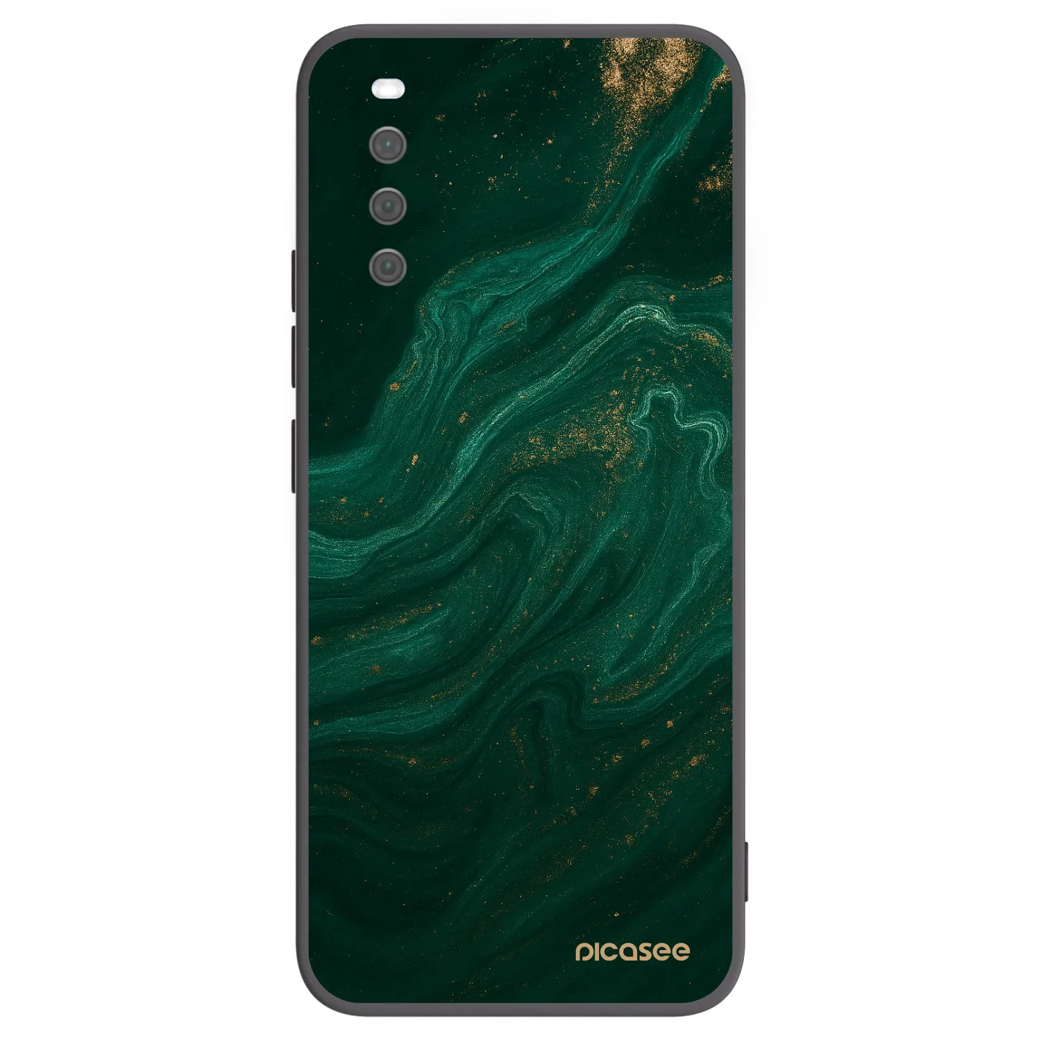 Picasee husă neagră din silicon pentru Sony Xperia 10 III - Green