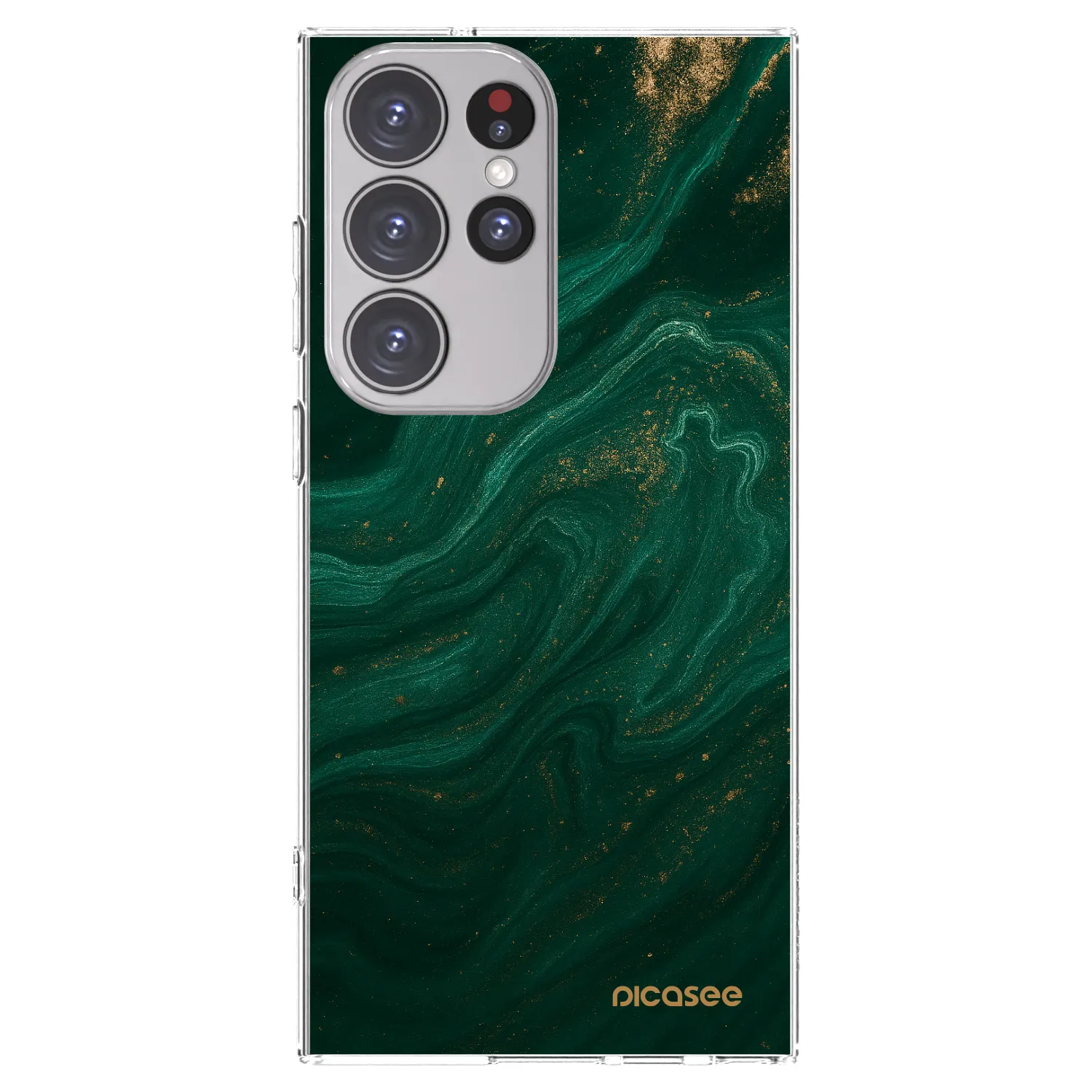 Picasee husă transparentă din silicon pentru Samsung Galaxy S23 Ultra 5G - Green