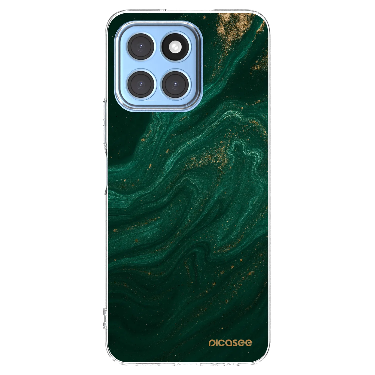 Picasee husă transparentă din silicon pentru Honor X6 - Green