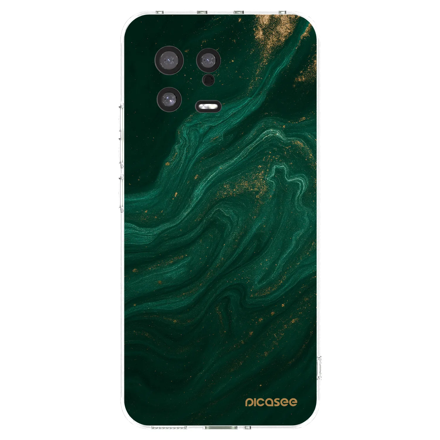 Picasee husă transparentă din silicon pentru Xiaomi 13 - Green