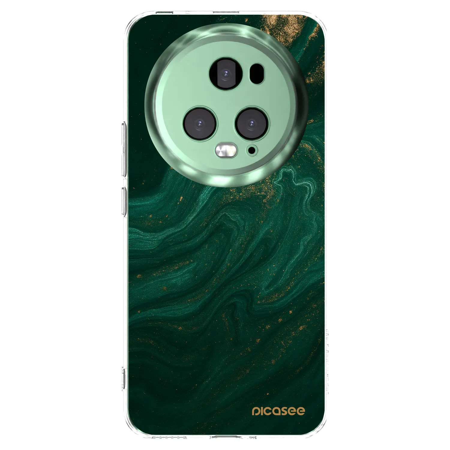 Picasee husă transparentă din silicon pentru Honor Magic5 Pro - Green