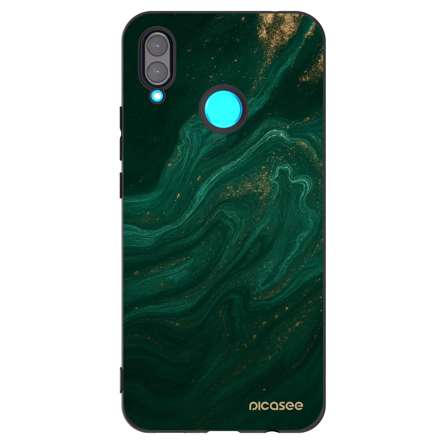Picasee husă neagră din silicon pentru Huawei Nova 3 - Green