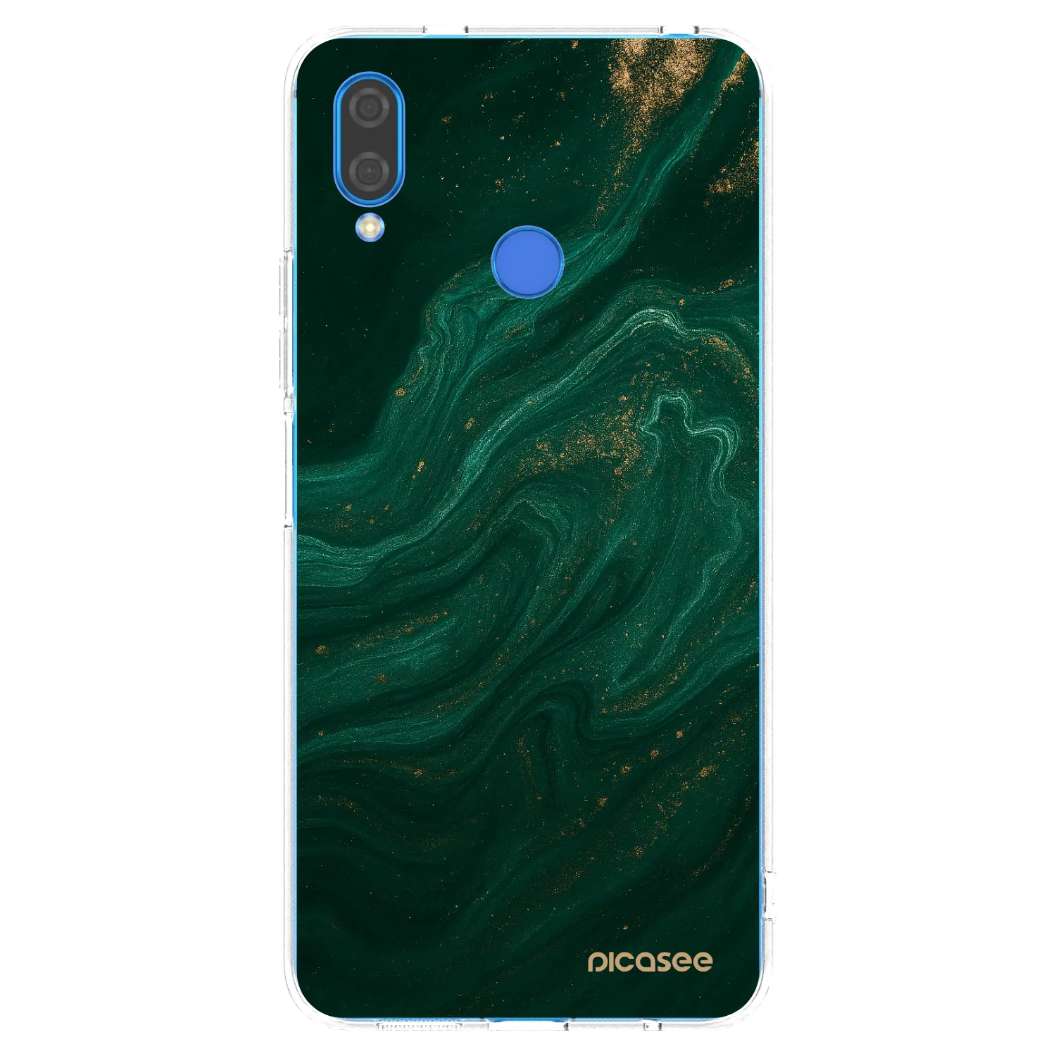 Picasee husă transparentă din silicon pentru Huawei Nova 3 - Green