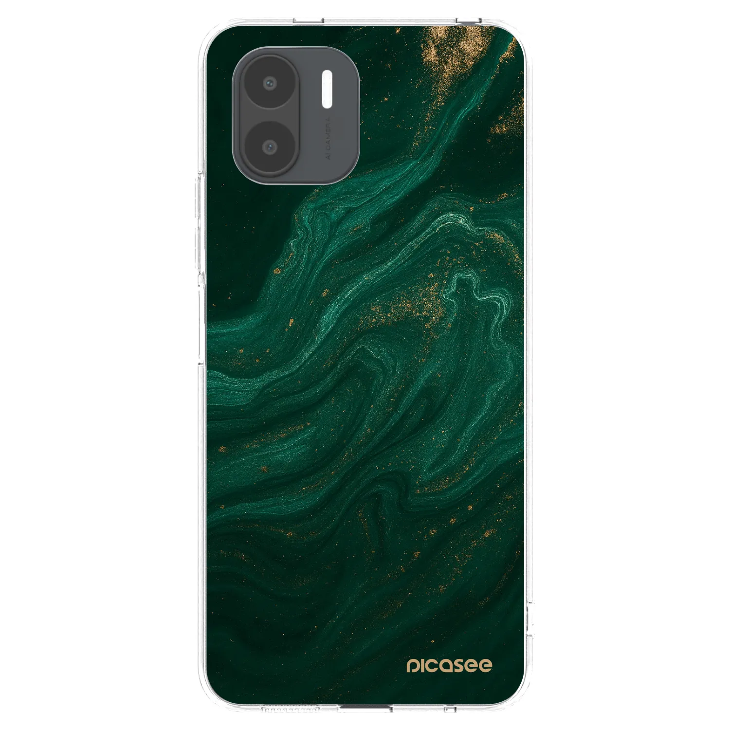 Picasee husă transparentă din silicon pentru Xiaomi Redmi A2 - Green